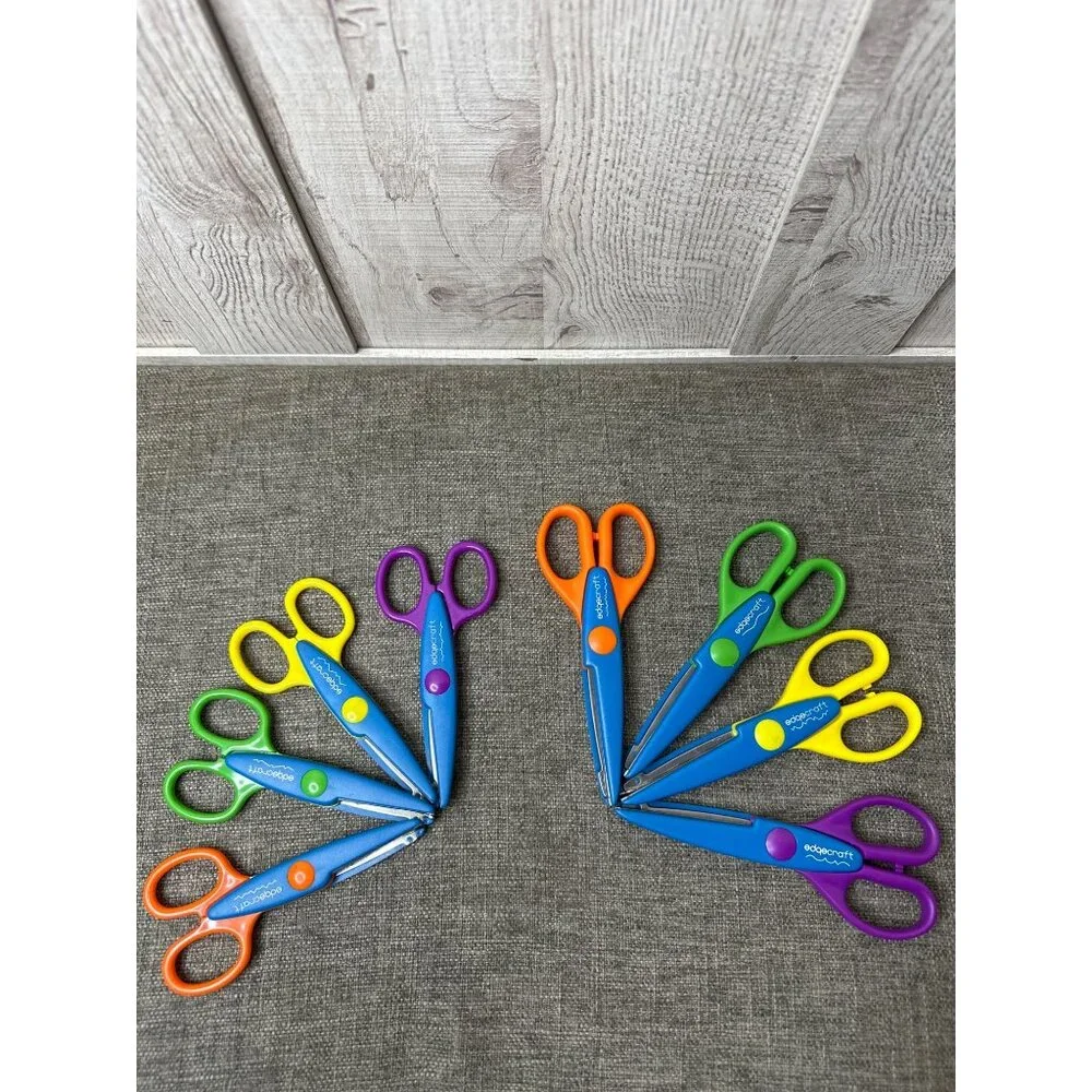 Edgecraft Multi Pattern Craft Scissors Set Of 8 Scrapbook Classroom DIY Projects